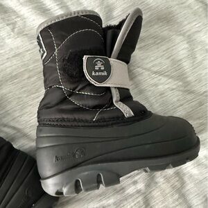 Kamik Black and Gray Snow Boots